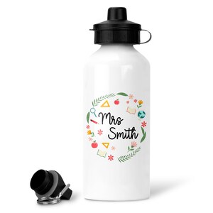 Regalo de agradecimiento para profesor, Botella para profesor, Regalo personalizado para profesor, Regalo de agradecimiento para profesor. Regalo de fin de trimestre, Regalo de asistente de profesor
