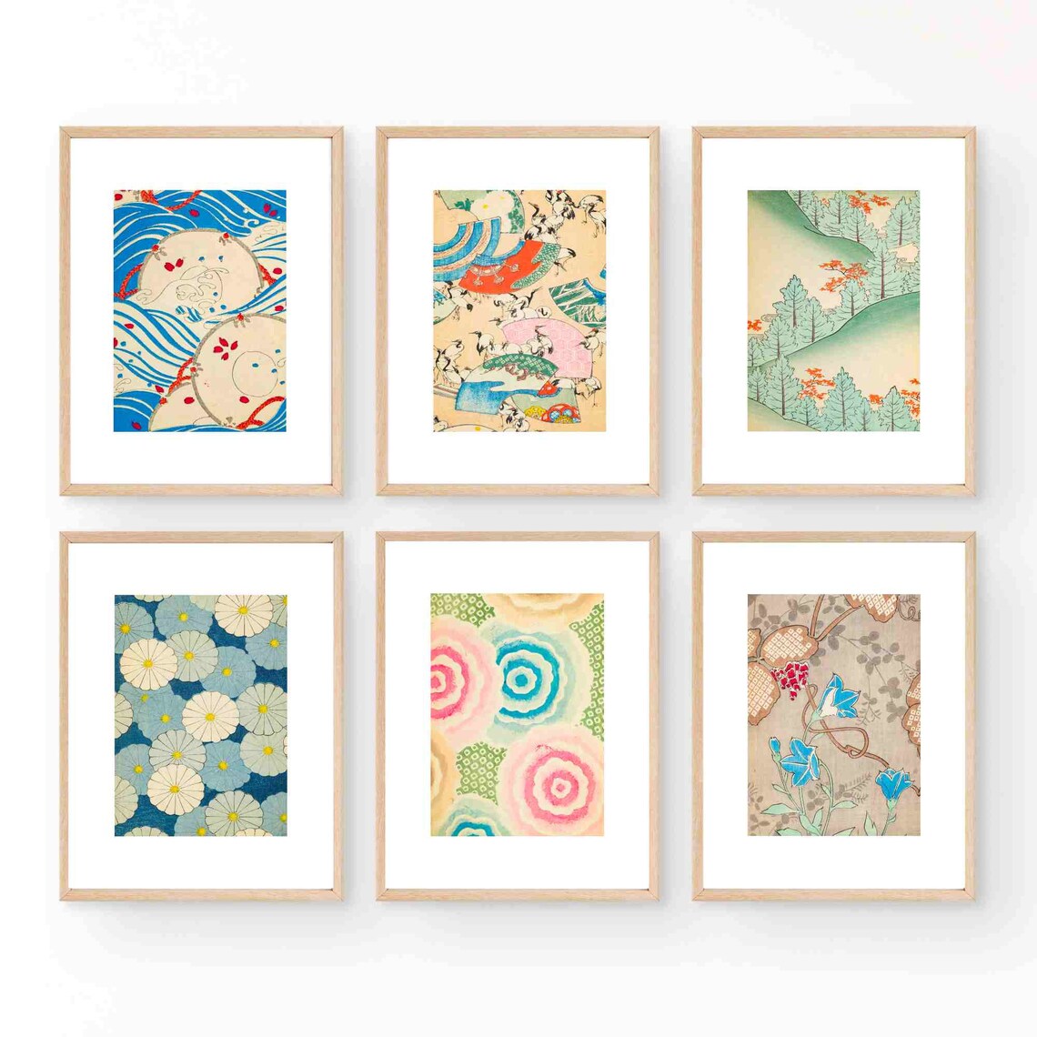 Japanese Vintage Art Set of 20 Prints Japanese Wall Art Print - Etsy