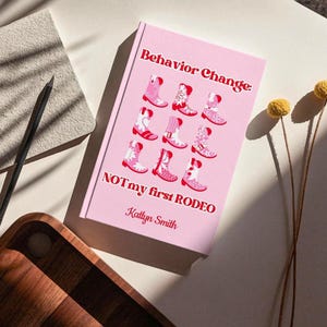 Personalized Bcba Notebook Cowgirl Boots Print Notepad Therapy Planning Journal Hardcover Matte Behavior Analyst Gift Custom Rbt Aba Session
