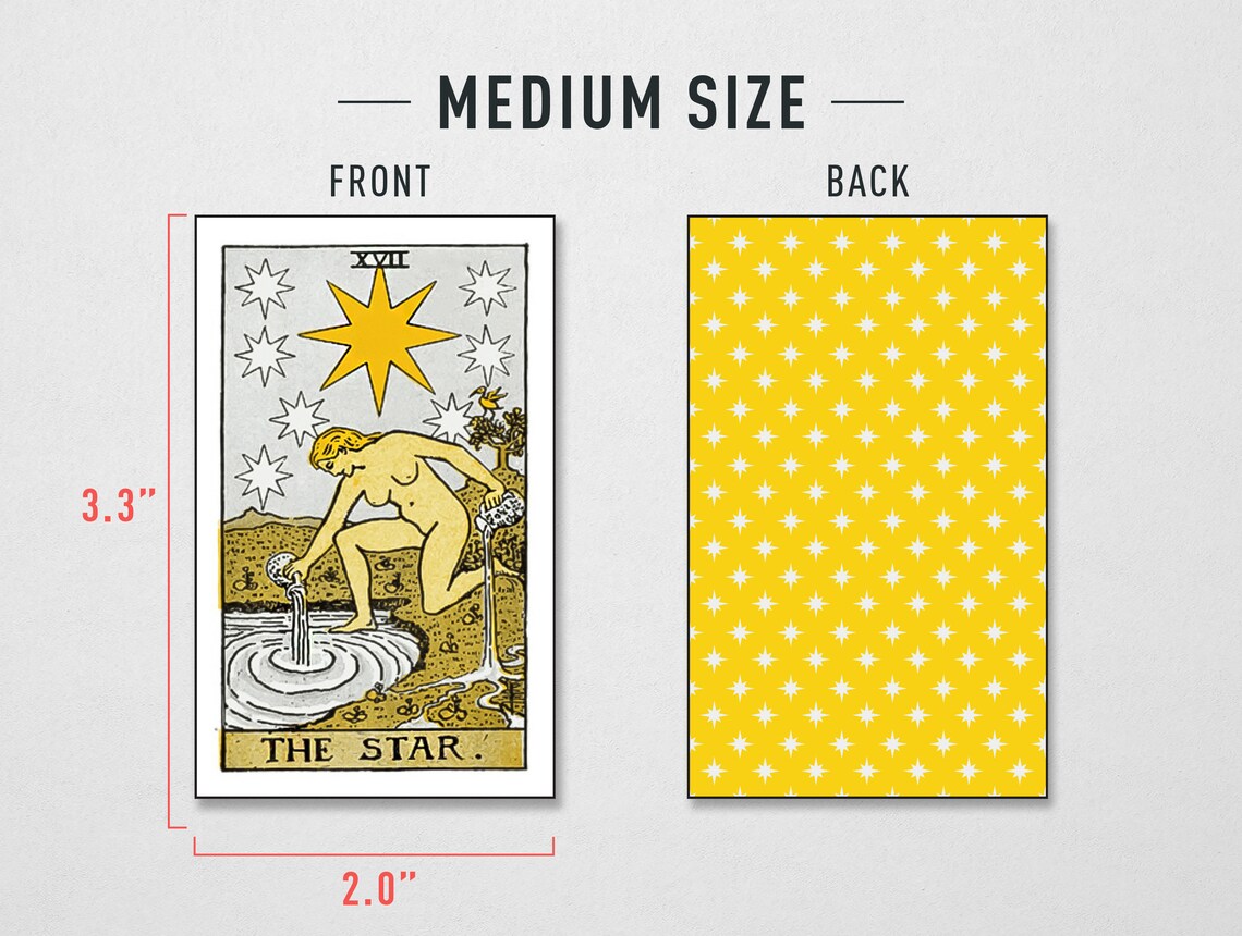 Printable Vintage Tarot Cards Riderwaitesmith Tarot Deck Yellow Instant ...