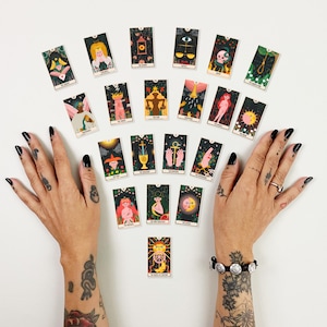 Mini Printable Tarot Deck | High-res 78-cards | Pocket Size Oracle ...