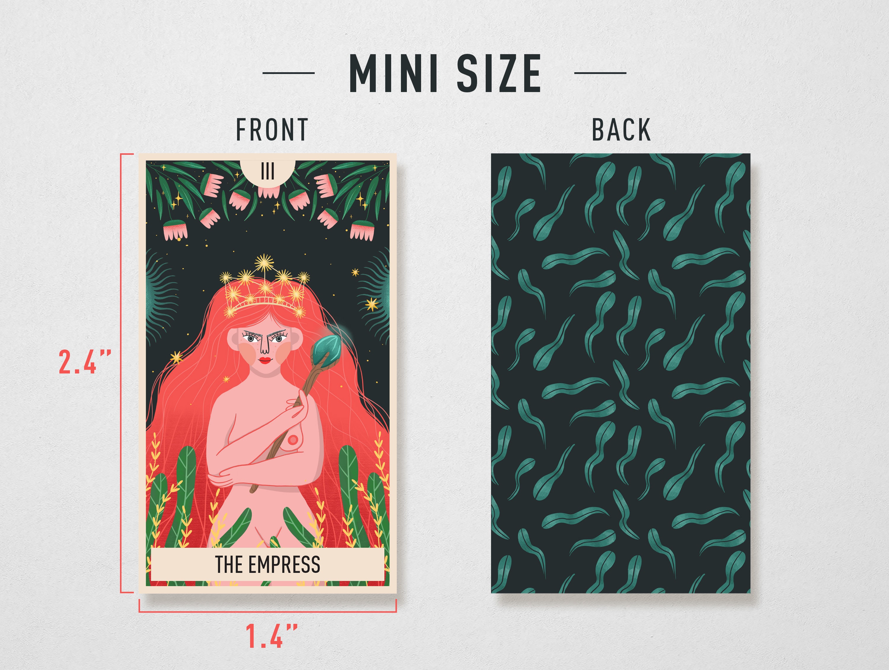 Mini Printable Tarot Deck High-res 78-cards Pocket Size - Etsy