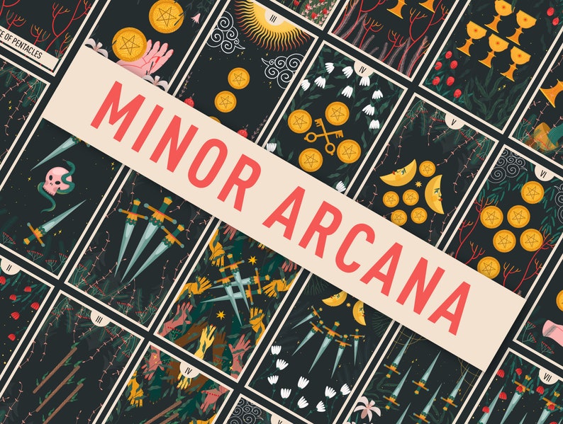 Mini Printable Tarot Deck Highres 78cards Pocket Size Etsy