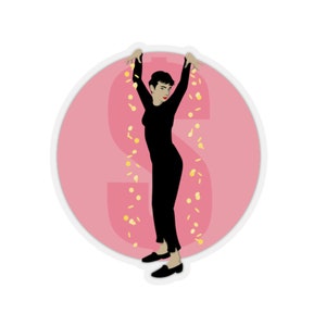 Cash Stuffing Queen Lucky Girl Syndrome Audrey Hepburn Cash Stuffers Kiss-Cut Stickers It's Raining Money Kiss Cut Stickers for Cash Stuffer