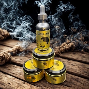Lavish 4 Men  Vanilla Scented Beard Care Set