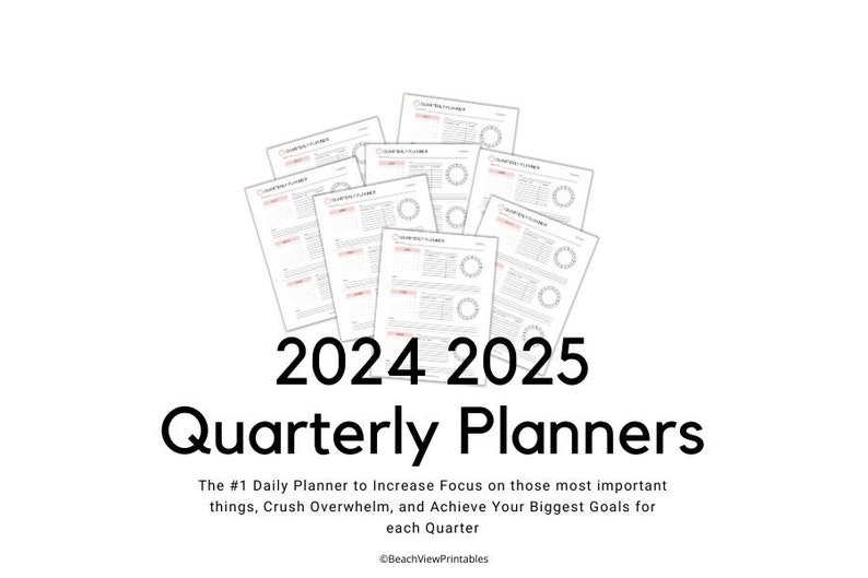 2025 2025 Quarterly Planners Etsy