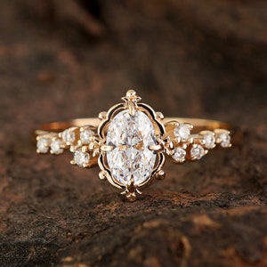Vintage white topaz engagement rings deals