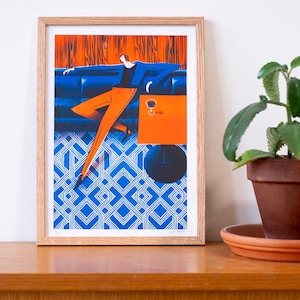 Hôtel Prince de Galles 2 – ilustración risográfica – serie limitada y firmada