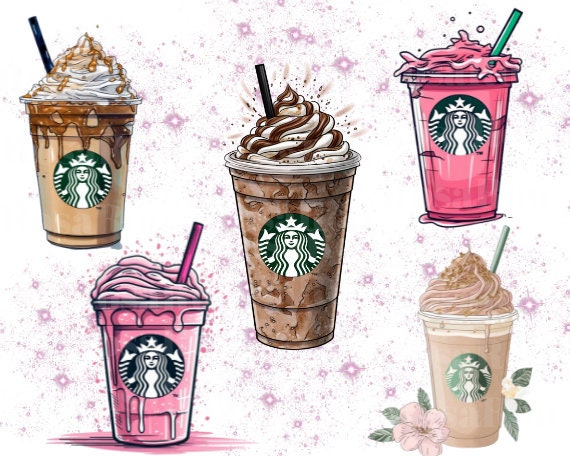 Starbucks Stickers Set of 8 ☕️ Quirky and cute hand - Depop