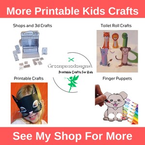 Gerbil Pet Finger Puppet Easy Paper Card Colouring Crafts Printable ...