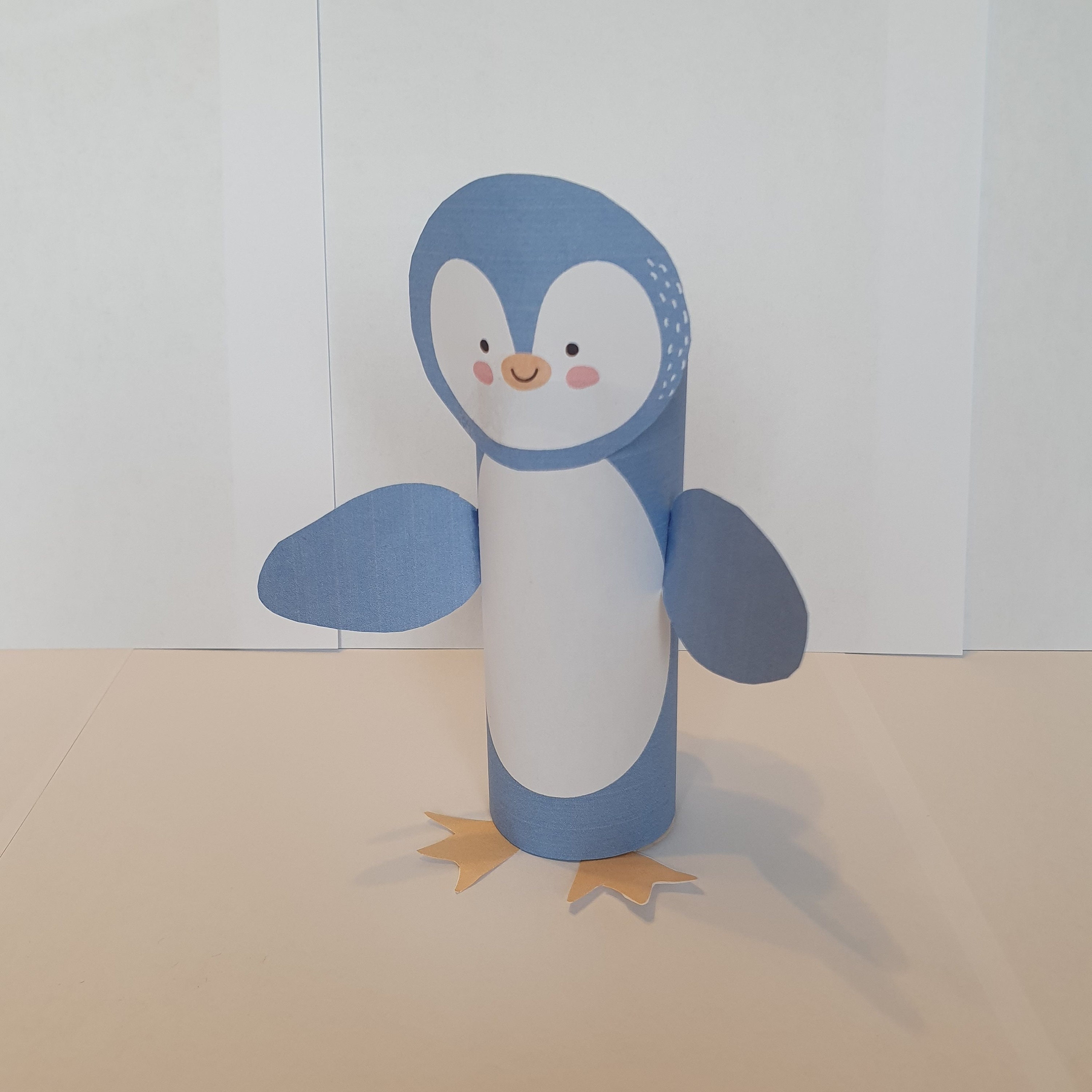 Penguin Toilet Roll Paper Craft Printable Kids Kit PDF Craft, Animals Craft Templates to Cut and ...