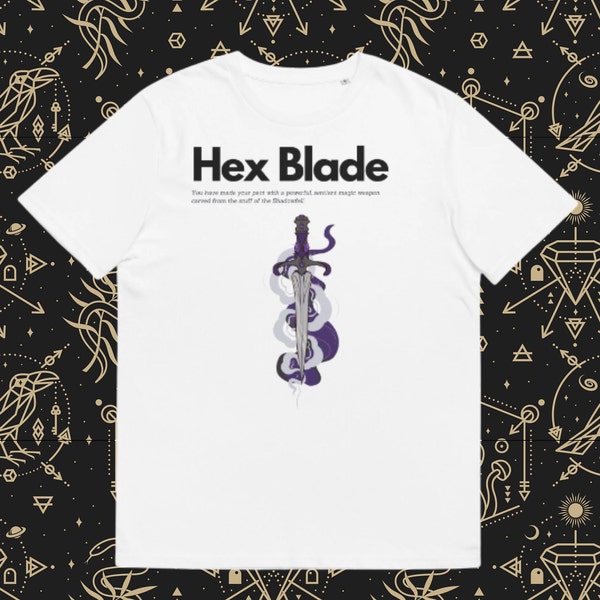 D&D T-shirt. Hexbalde. Warlock T-shirt. A great Dungeons and Dragons gift idea for DnD players, subclass shirt