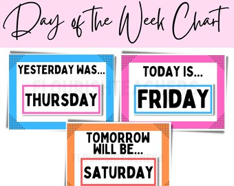 Triangle Colourful Days of the Week Visual Preschool Kindergarten ...