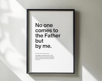 St Bridget of Sweden Printable Quote, Inspirational Catholic Wall Art, Digital Download