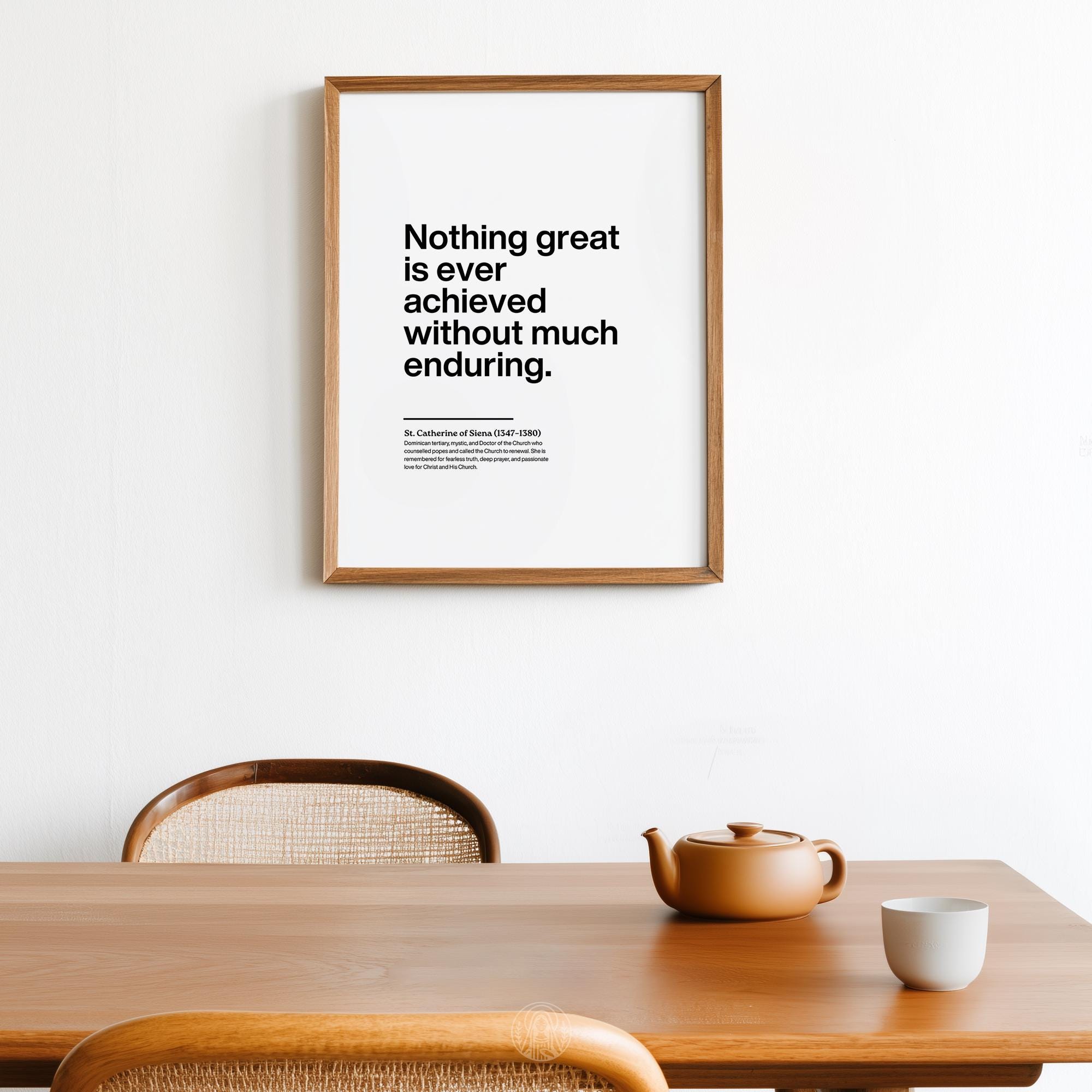 St Catherine of Siena Printable Quote, Inspirational Catholic Wall Art ...
