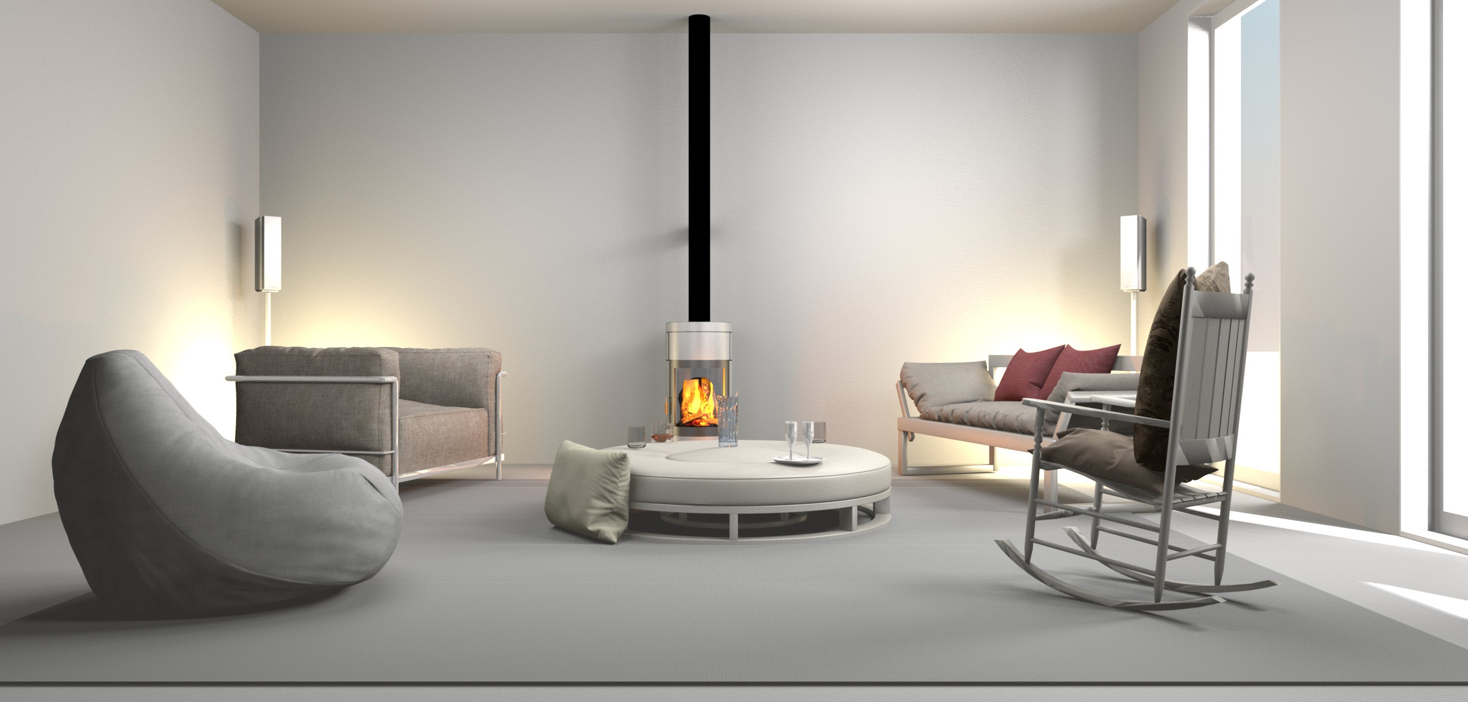 Home Plan and Renderings up to 4 Rooms Plan Renderings Layout Interior ...