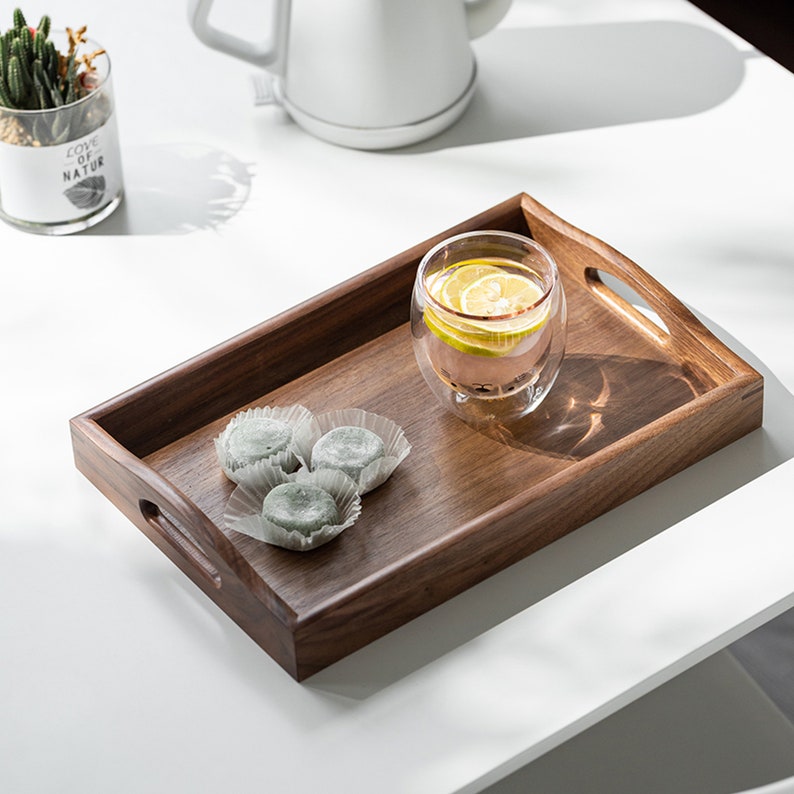 Food trays,Coffee Table Decor,walnut trays,handmade furniture,bread trays,decorative trays image 1