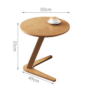 Coffee table,live edge coffee table Minimalist coffee table,Small coffee table,Round coffee table,Suitable for living room, balcony image 6
