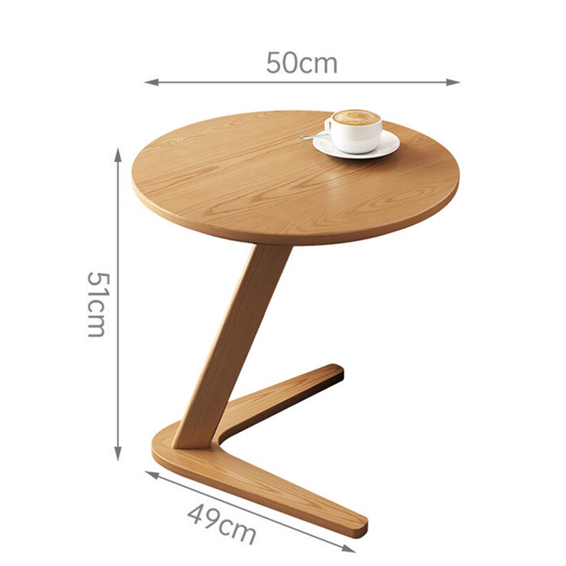 Coffee table,live edge coffee table Minimalist coffee table,Small coffee table,Round coffee table,Suitable for living room, balcony image 6