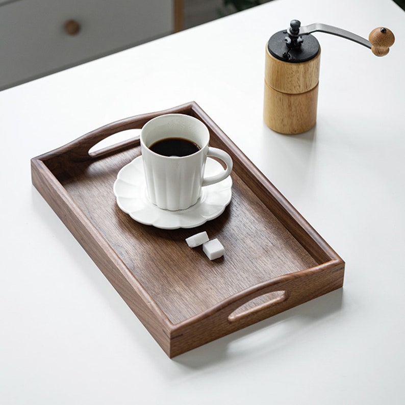 Food trays,Coffee Table Decor,walnut trays,handmade furniture,bread trays,decorative trays image 6