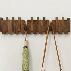 Solid Wood Hooks,coat Rack,piano Keys Shaped Hooks,creative Hooks Into the  Living Room Wall Hanging Wall Without Drilling Installation 