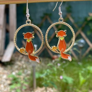 Fox earrings