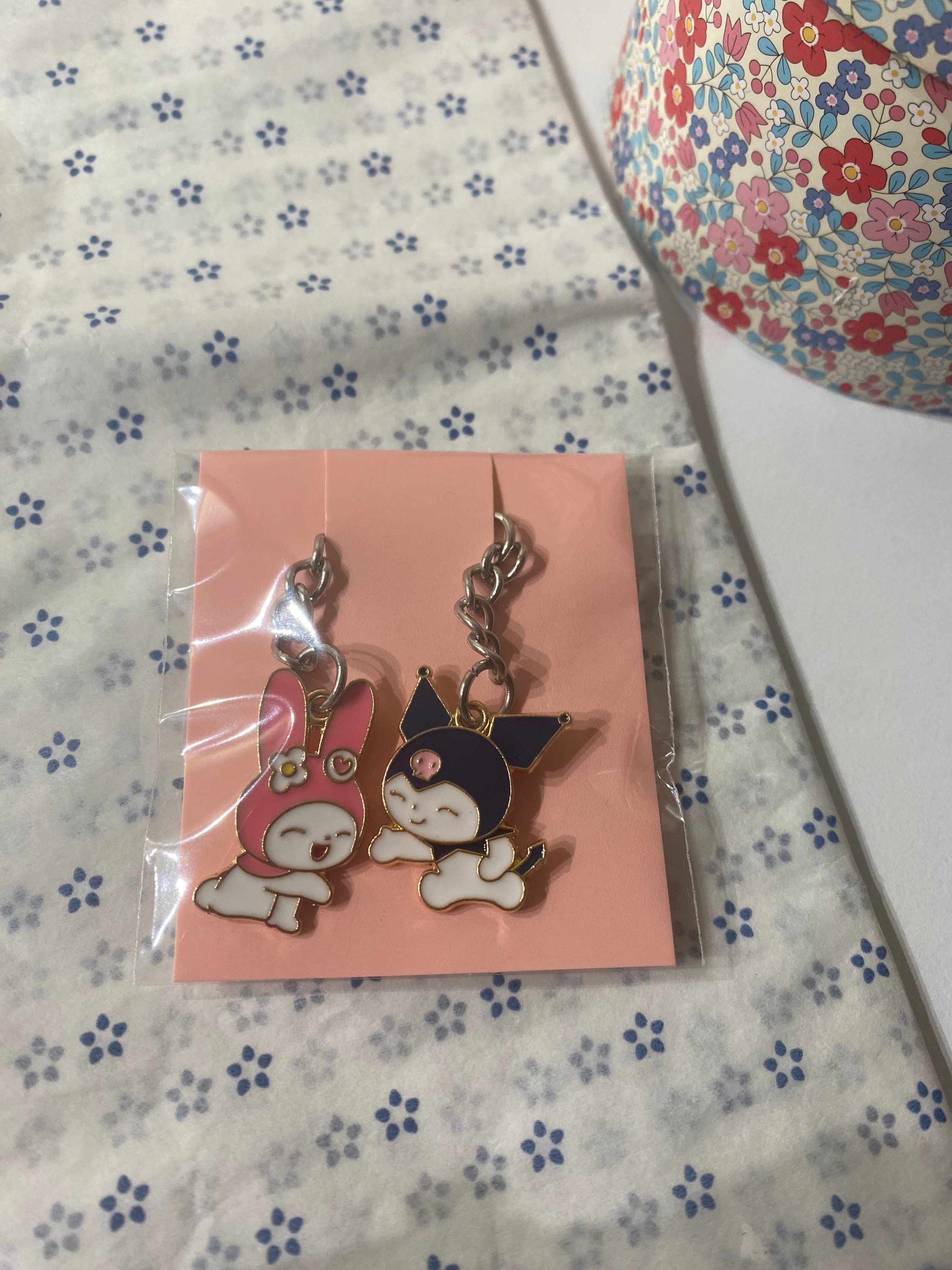 Matching Keychains My Melody Kuromi Etsy