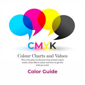CMYK Color Chart Printable | CMYK Color Guide for Designers | Digital Download | Printable Colour Reference for Print Design