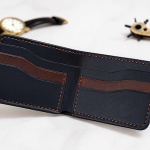 Handmade Leather Bifold Wallet for Men – Slim, Customizable, Built to Last