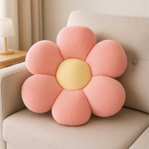 Vloerkussen zachte bloemen – Zitkussen met zes bloemblaadjes voor decoratie kinder- en speelkamer