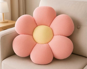 Soft Flower Floor Cushion – Six-Petal Seating Pillow for Kids Room & Playroom Decor