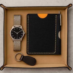 Handcrafted Leather Notebook Cover – Customize Journal Sleeve for Rhodia, Field Notes, and Pocket Notebooks – Unique Gift for Writers