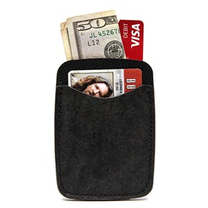 Cartera de cuero personalizada hecha a mano para tarjetas de crédito: diseño delgado, un regalo ideal para él, ella, papá, mamá, parejas o profesionales