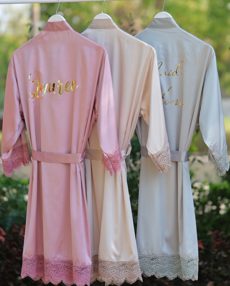 Customized Gifts for Bride to Be Luxurious Robes Set for Bridesmaids