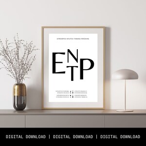 ENTP-typposter, socionikfunktionposter, MBTI, personlighetstypgåva, minimalistisk poster, extrovert typ, sociotyper