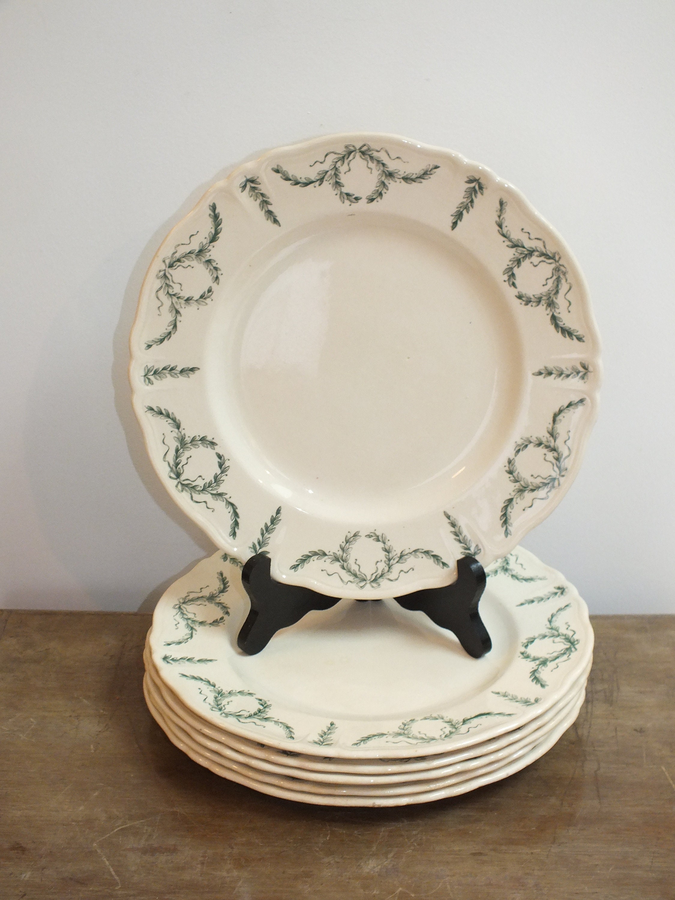 Longchamp VILLEY Longwy MIGNON プレート2点セット 6 Flat Plates in Terre De Fer Longchamp Model Villey + - Etsy