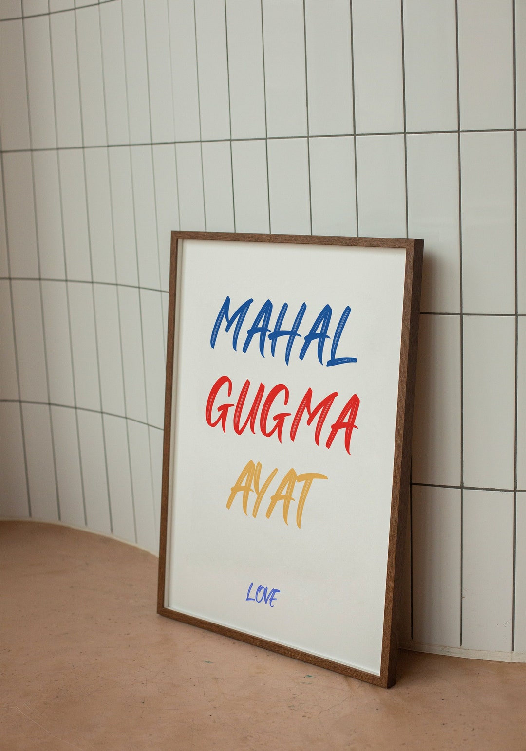 Mahal Lettering Tagalog Design Philippines Digital Artwork - LOVE, MAHAL, Tagalog, Bisaya and Ilocano ...