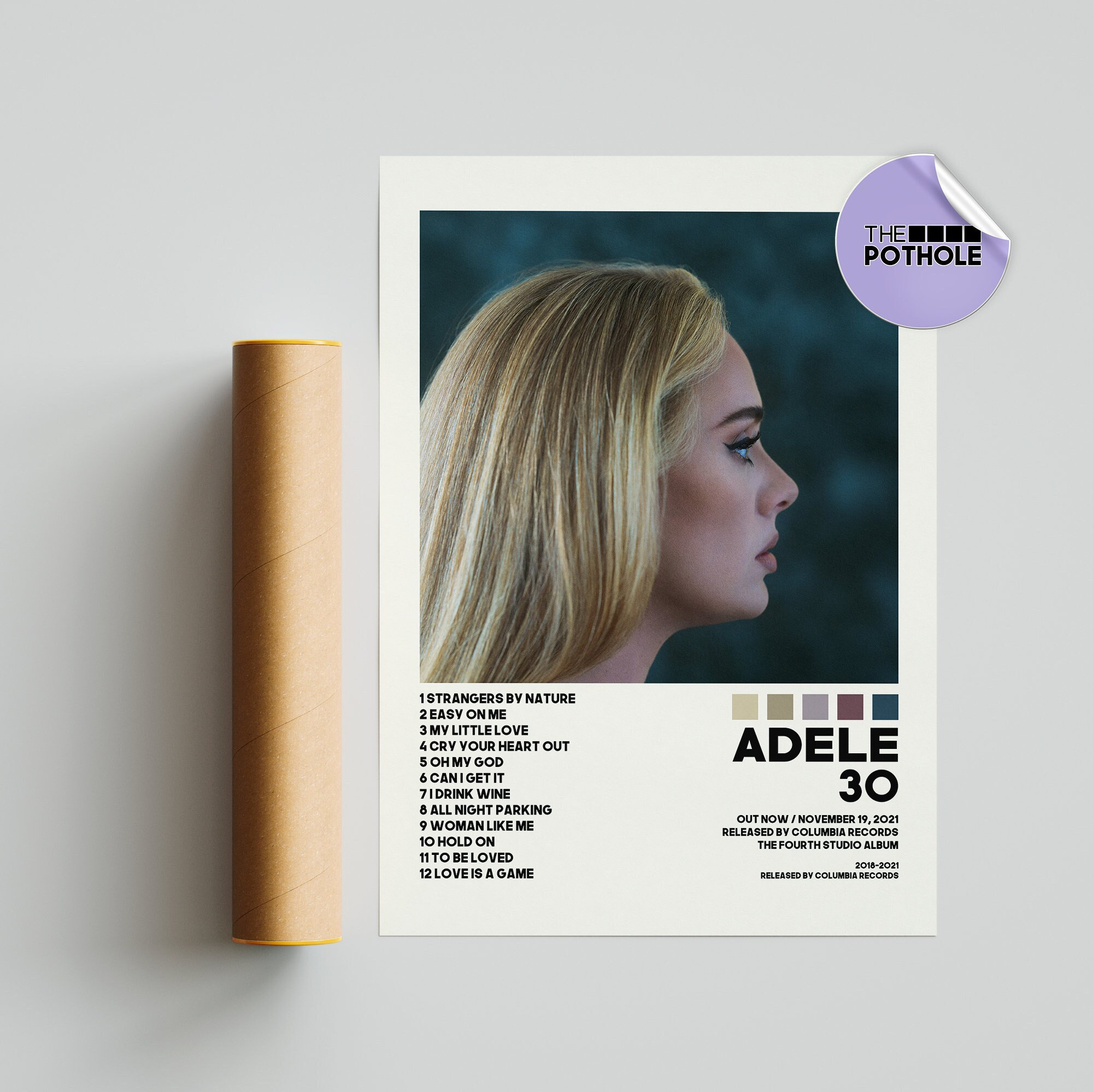 Discover Adele Posters / 30 Poster / Adele 30 / Album Cover Poster