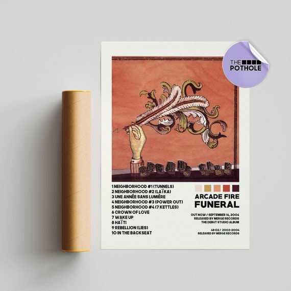 Arcade Fire Posters Funeral Poster Album Cover Poster Etsy