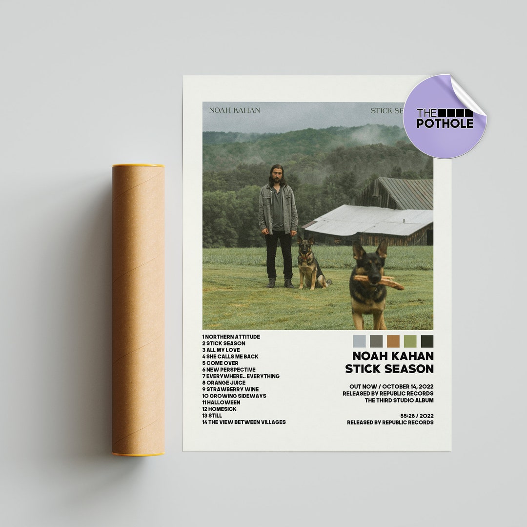 Noah Kahan Posters / Stick Season Poster / Noah Kahan Stick Etsy