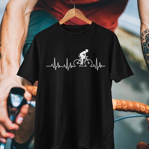 Cycling Heartbeat Cyclist T Shirt
