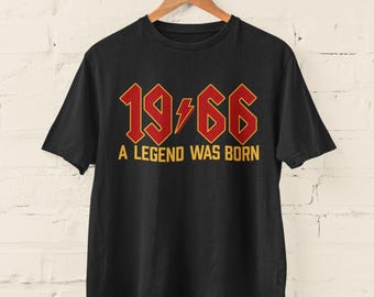 60th Birthday T-Shirt: 1966 Legend, Retro Rocker Tee