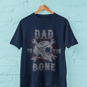 Biker Dad T-Shirt: Skull & Wrenches Graphic Tee