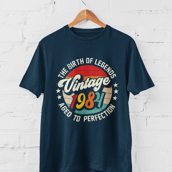 Die Geburt von Legenden Jahrgang 1984 im Alter von bis zur Perfektion 40. Geburtstag T-Shirt 2024 vierzigsten Geschenkideen BY52