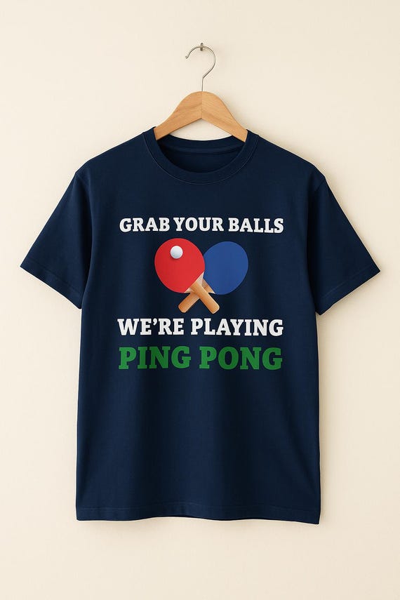 T-shirt Ping-Pong Bière - Design Vintage Amusant Pour Joueurs De Tennis De Table