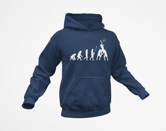 Bluza z kapturem Rugby Ewolucja wysokiej jakości bluzy z kapturem Rugby od człowieka prehistorycznego do linii rugby union ev5