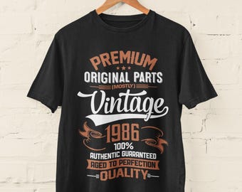 Funny 40th Birthday T-Shirt: Vintage 1986 Aged To Perfection 40 in 2026