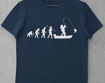 Evolution of Boat Fishing T Shirt