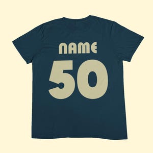 Personalised 50th Birthday T-Shirt: Vintage 1976 Retro Design 2026 50th image 8