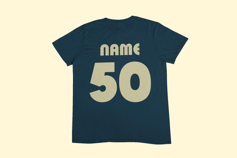 Personalised 50th Birthday T-Shirt: Vintage 1976 Retro Design 2026 50th image 8